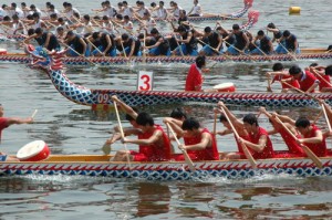 Праздник Драконьих лодок в шанхайских парках