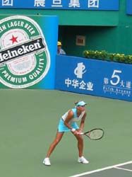 Анна Курникова на турнире WTA Polo Open